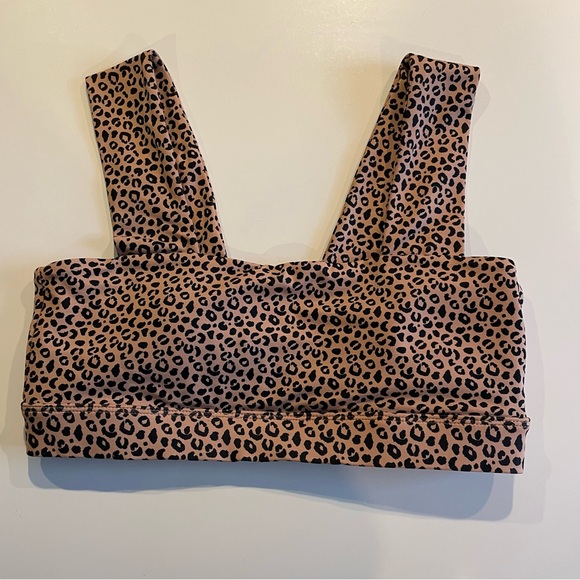 All Fenix Leopard Print Sports Bra Size Small Removable Pads - Picture 1 of 8